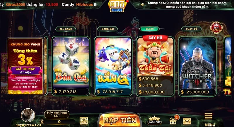 Thông tin tổng quan nhất về cổng game Hitclub