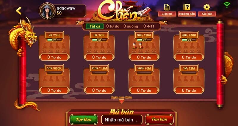 Chiến thắng với game bài chắn trên cổng game Hitclub