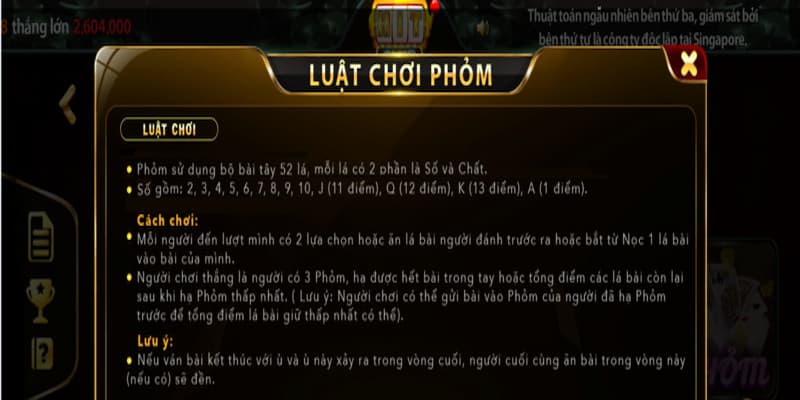 Luật chơi game bài Phỏm trên cổng Hitclub chi tiết nhất