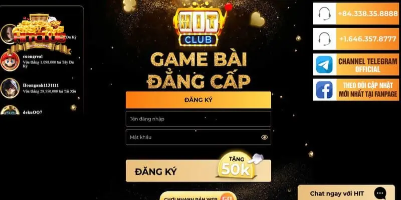 Chi tiết các bước đăng ký Hitclub cho người mới